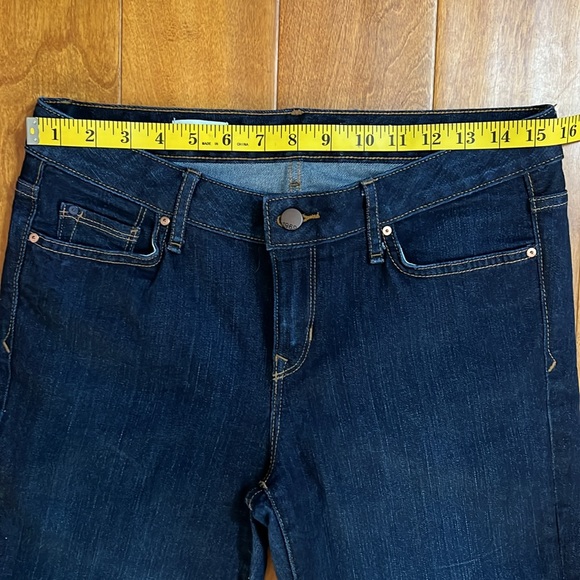 Gap Perfect Boot Jeans Size 30s Dark Wash Mid-Rise Classic Preppy Casual Work - Picture 4 of 12